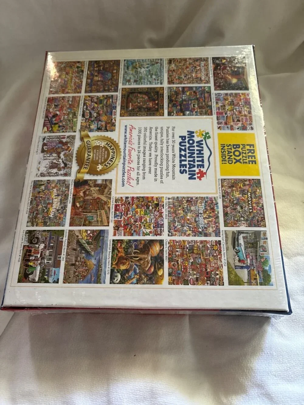 White Mountain Village Toy Shop 1000-Piece Jigsaw Puzzle Larger Pieces Made USA
